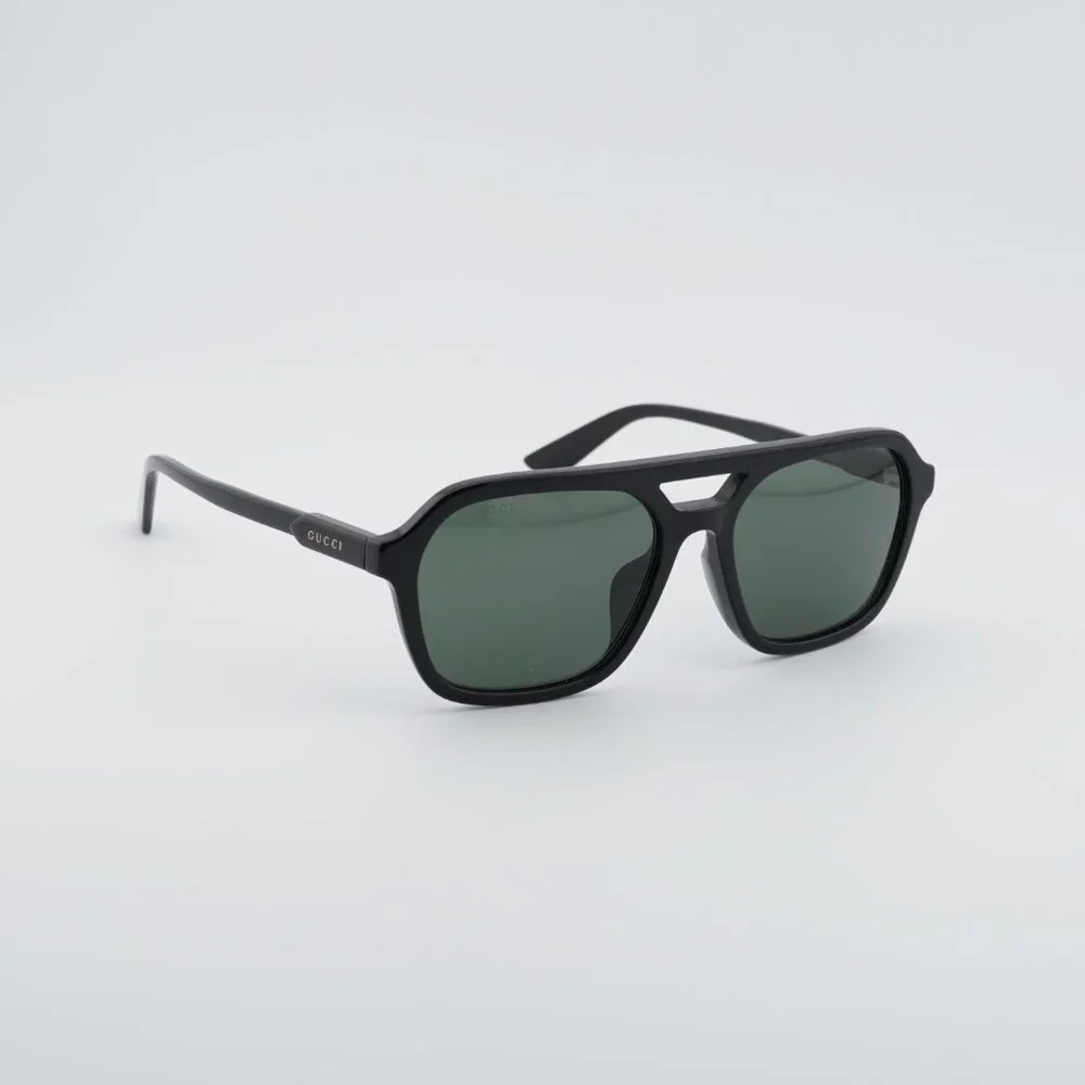Gucci GG1823SA 001 Sunglasses Black Square Frame, Grey Lenses